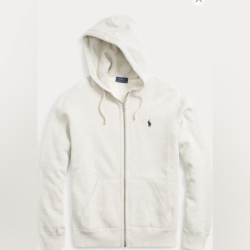 RALPH LAUREN FULL ZIP FLEECE HOODIE